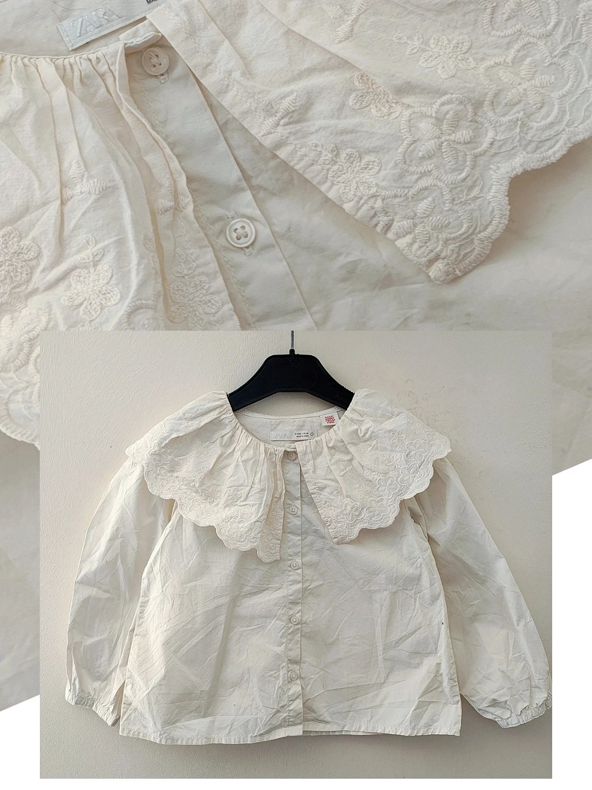 5 ans blouse chemise a col Zara